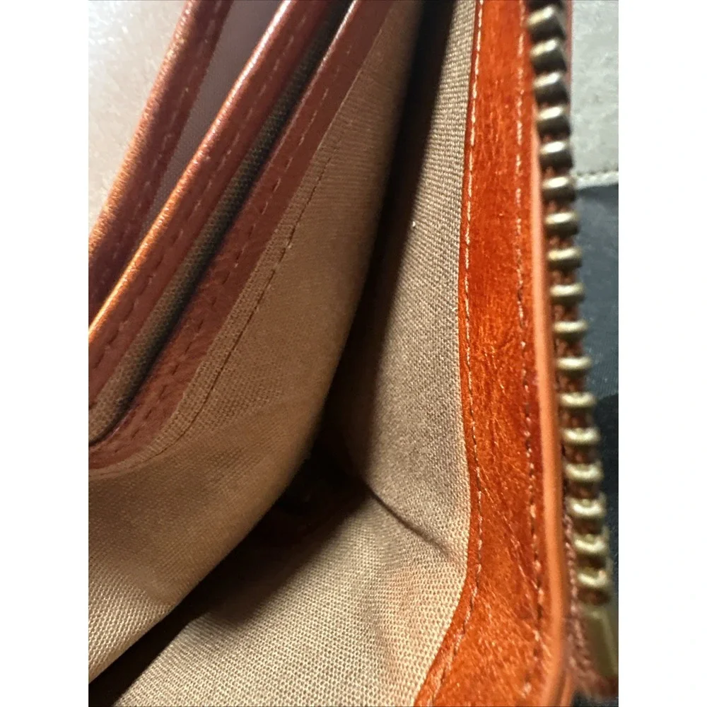 Zipper Wallet  Men'S Leather Wallets Gift with Coin Pocket Extra Capacity